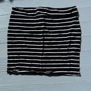 Striped mini skirt